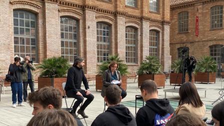 La alcaldesa Ada Colau, durante un acto en el campus de Comunicación de la Universitat Pompeu Fabra