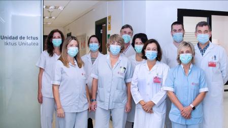 Equipo que integra la Unidad de Ictus del HUN