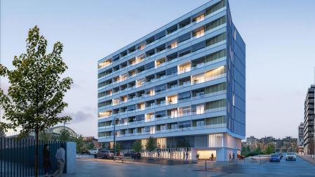 Imagen de un edificio con varios apartamentos