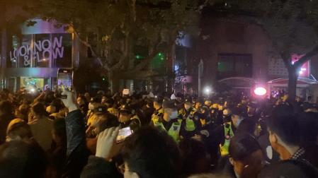 Protestas en Shanghai contra las restricciones que impone la política de 'Covid Zero' de China