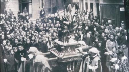 La procesión de San Saturnino, en 1927