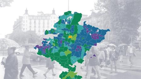 Datos de población en Navarra