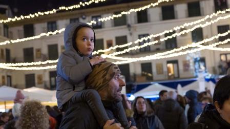 Fotos de las luces de Navidad en Tudela.