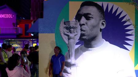 Cartel de Pele en el Mundial de Catar