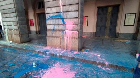 Así ha quedado la fachada de La Scala