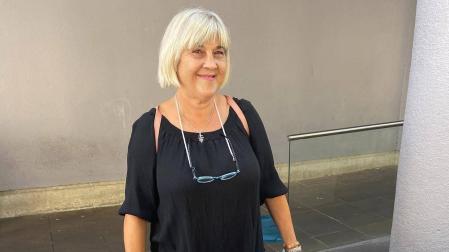 La poeta Lourdes Osés García, en la edición de este año del Atarrabiako Eguna