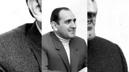 El sacerdote Florentino Ezcurra, en 1992
