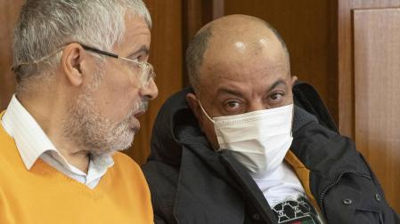 El hombre de nacionalidad marroquí de 49 años acusado de asesinar a su mujer en Águilas el 29 de agosto de 2020, durante un momento de la primera sesión del juicio con jurado en el que el fiscal pide 26 años de prisión