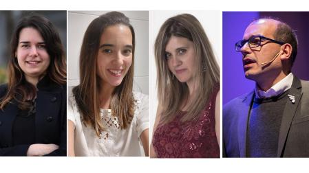 De izda. a dcha., Yolanda Almeida, Yanire Ibáñez, Arantxa Murugarren y Carlos Ollo.