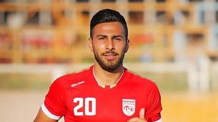 Imagen del futbolista iraní Amir Nasr-Azadani