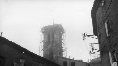 Obras en 1972 en Santa María Magdalena de Tudela