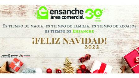 Felicitación navideña de Ensanche Área Comercial