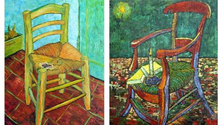 Las sillas de Van Gogh y Gaugin, obras del pintor holandés pintadas en 1888.