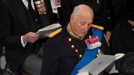 El rey Harald de Noruega