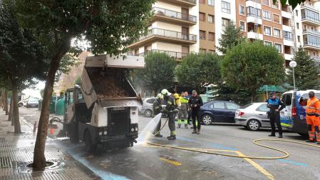 Bomberos, en el lugar del suceso
