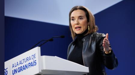 La secretaria general del Partido Popular y portavoz del PP en el Congreso, Cuca Gamarra