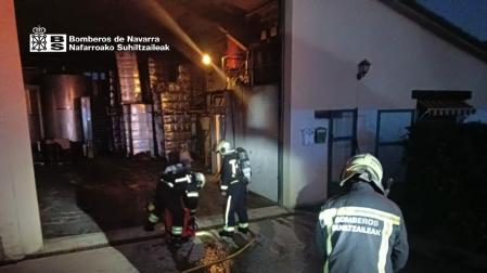 Bomberos, en el lugar del suceso
