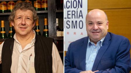 Juan Carlos Oroz, vicepresidente de ANAPEH, y Nacho Calvo, secretario general de la Asociación de Hostelería y Turismo de Navarra (AHTN)