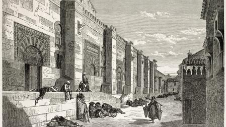 El santoral de este 9 de enero recuerda a San Eulogio. En la ilustración, vista de la Córdoba musulmana, donde nació en el siglo IX
