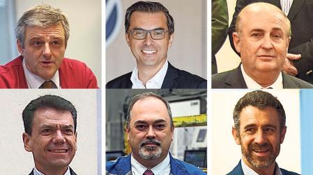 Francisco Ceberio, Michael Hobusch, Joseé Antonio Olangua, Miguel Ugalde, Roberto Lanaspa y Jon Angulo