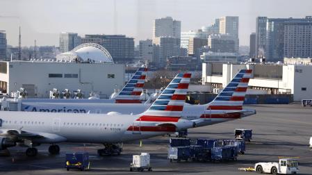 Aviones en el aeropuerto de Boston