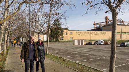 Imagen de las instalaciones y parte de los terrenos de la cooperativa Asociación de Labradores de Tudela.