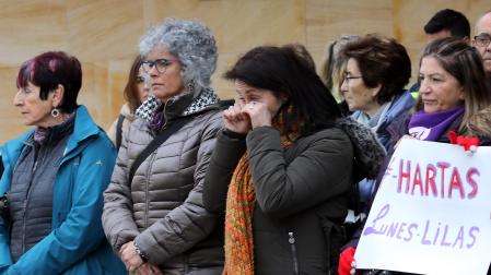 Concentración en Burlada en recuerdo a Blanca Esther Marqués en el sexto aniversario de su asesinato a manos de su pareja