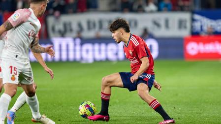 Abde, en el partido contra el Mallorca