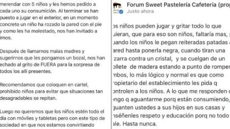 Imagen de la reseña y la réplica del restaurante