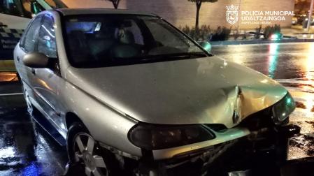 Accidente de tráfico registrado en Pamplona