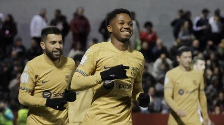 Ansu Fati, autor del tercer gol del partido