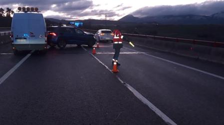 Vehículos implicados en el accidente de Galar