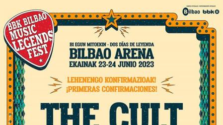 Cartel de los primeros artistas confirmados del BBK Bilbao Legends Fest 2023