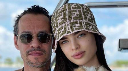 Marc Anthony y Nadia Ferreira en una foto publicada por el cantante en su perfil de Instagram