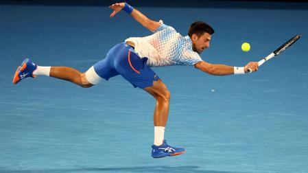 El tenista serbio Novak Djokovic, durante un partido del Abierto de Australia