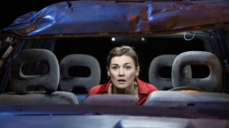 Marta Nieto, en una escena de La infamia. La actriz recreará el viaje en coche en el que Lydia Cacho cruzó buena parte de México sufriendo torturas y amenazas de muerte.