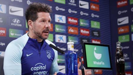 Simeone, este sábado en rueda de prensa previa al partido ante Osasuna