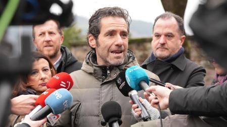 El portavoz del PP del comité de campaña, Borja Sémper, este domingo en San Sebastián
UNANUE-EUROPA PRESS
29/01/2023
