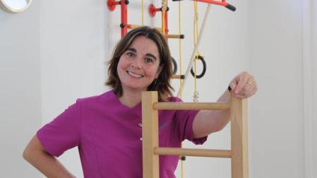 Sara Luqui, en su centro ubicado en el barrio de San Juan en Pamplona