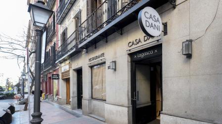 Fachada del restaurante de la casi Dani este 30 de enero en Madrid