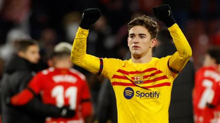El centrocampista del F.C. Barcelona Pablo Páez Gavira 'Gavi'