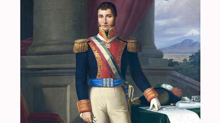 Agustín I de México, único emperador de la historia de México, hijo del navarro José Joaquín de Iturbide y Arregui, natural de Peralta
