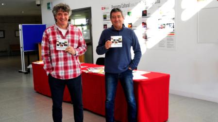 Atxu Ayerra (izda.) y Pedro Leralta ayer en la presentación