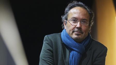 El filósofo y ensayista Juan Arnau Navarro, este martes 31 de enero en la Biblioteca de Navarra.