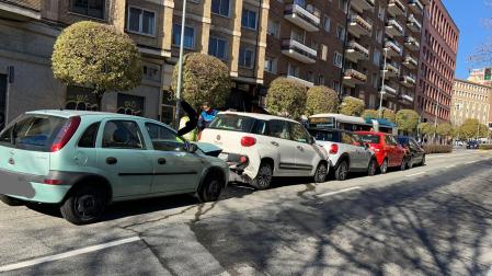 Coches accidentados este viernes
