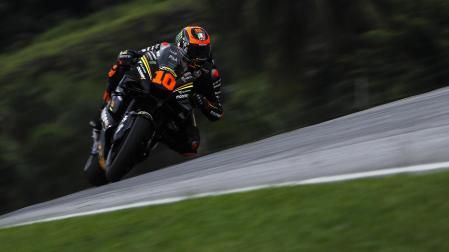 El italiano Luca Marini durante la última sesión de entrenamientos en el circuito de Sepang.