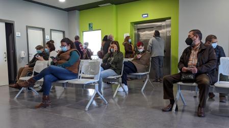 Sala de espera de un consultorio de salud