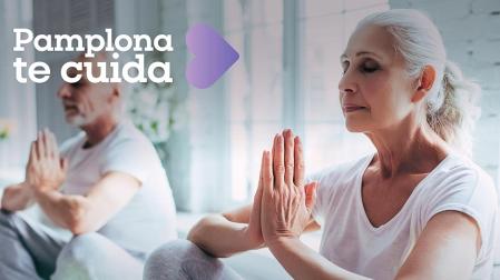 Taller de gestión del estrés dentro de la iniciativa municipal 'Pamplona te cuida'.