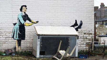 Mural en la localidad costera de Margate, al sureste de Inglaterra
