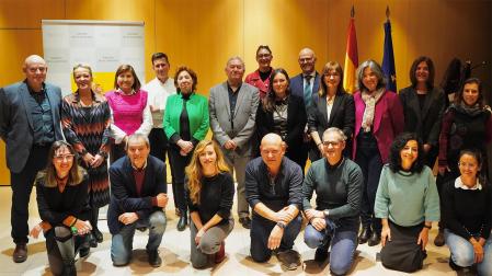 Participantes en la firma del convenio en Madrid.